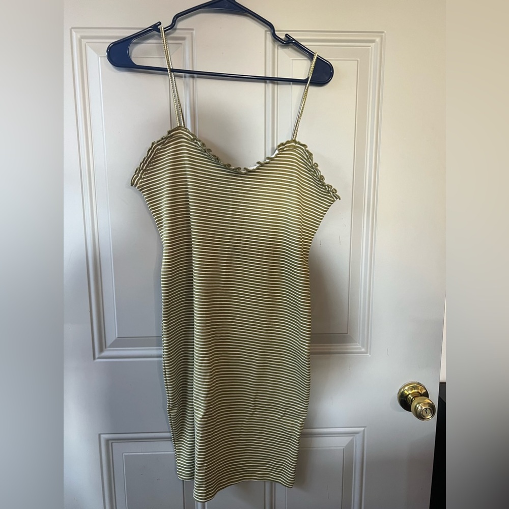 Forever 21 Green Stripped Dress XL